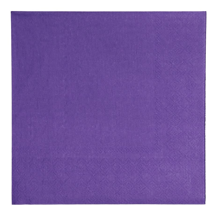 Paper Lunch Napkins, 6.5x6.5 in, Purple (30 ct)