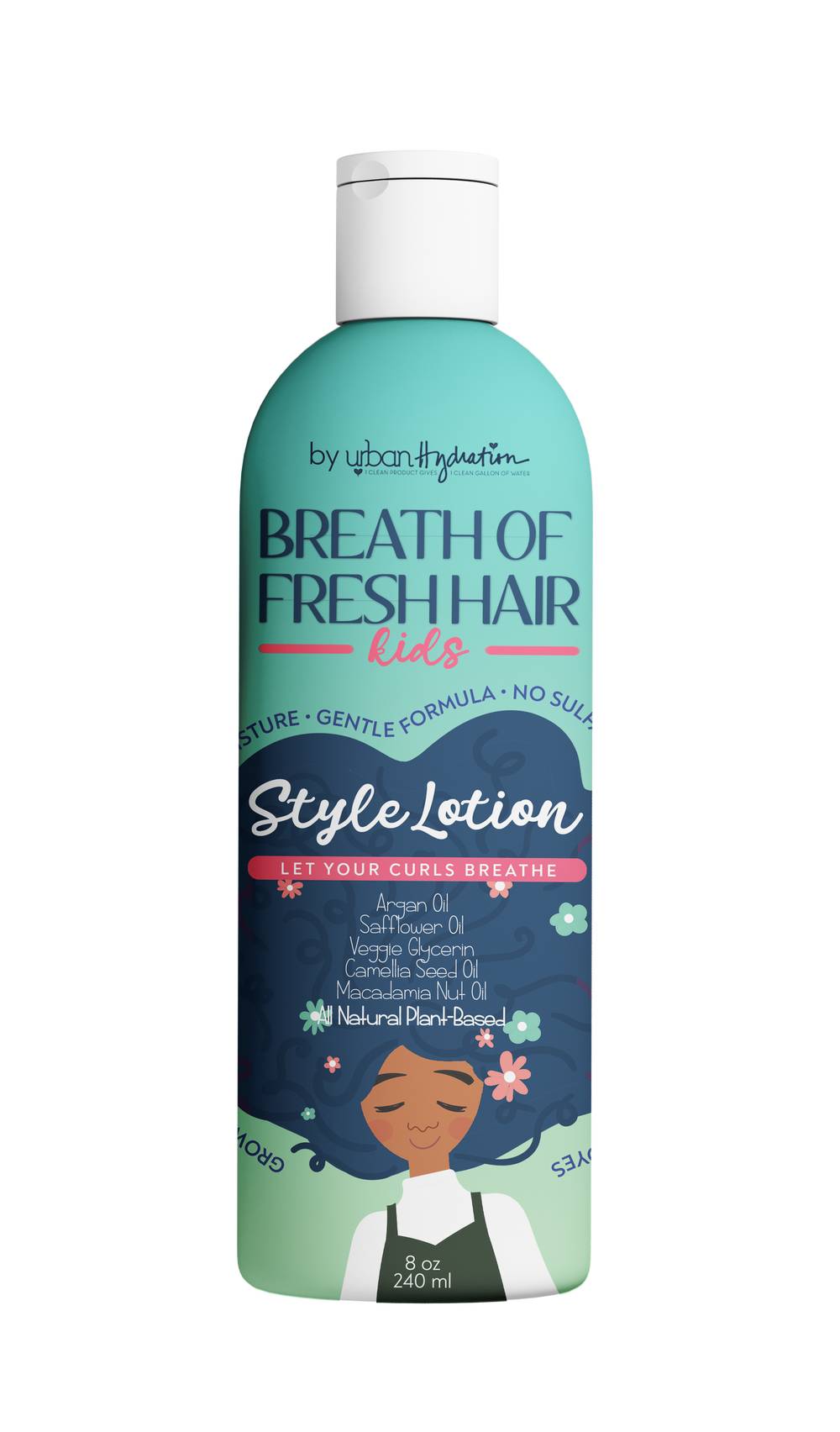 Breath of Fresh Hair Kids Curl & Twist Styling Lotion, 8 OZ