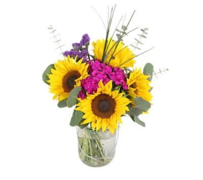 Mason Jar Arrangement - Each (Colors May Vary)