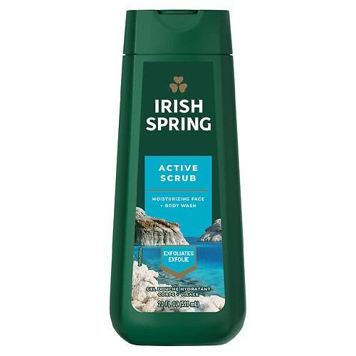 Irish Spring Active Scrub Body Wash for Men - 20.0 fl oz