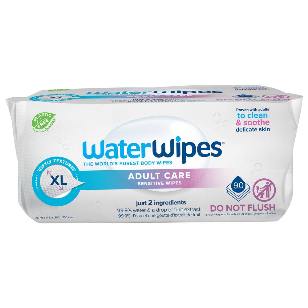 WaterWipes Adult Care Xl Size Sensitive Wipes