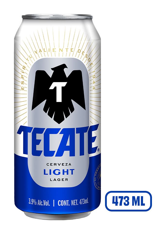 Tecate · Cerveza light tipo lager (473 ml)