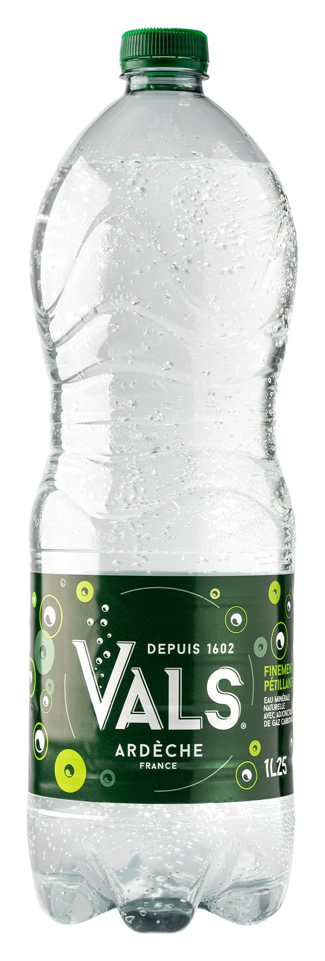 Vals - Eau minérale naturelle finement pétillante d'ardèche (1,25L)