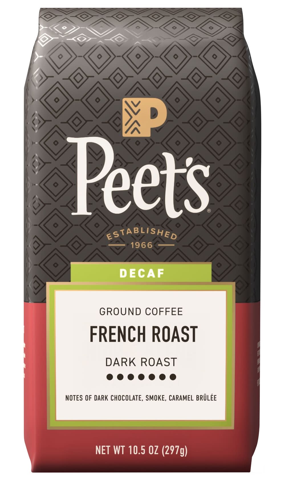 Peet's Coffee Decaf French Dark Roast Ground Coffee (10.5 oz)