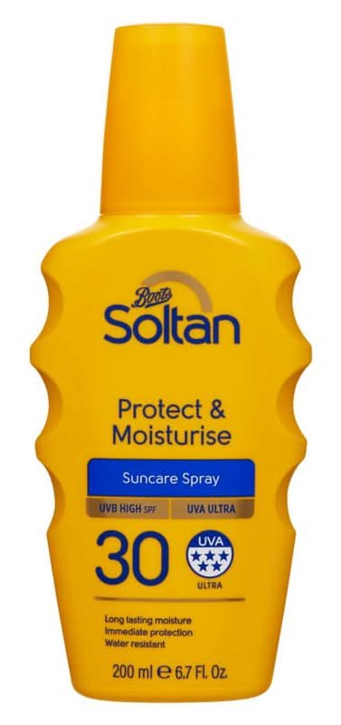 Soltan Protect & Moisturise Suncare Spray Spf30 (200ml)