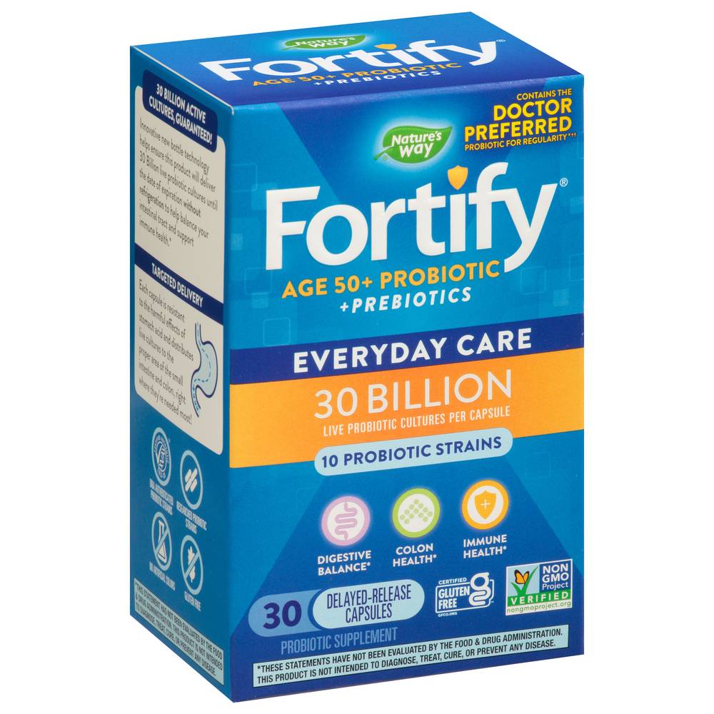 Nature's Way Fortify Age 50+ Probiotic & Prebiotics Capsules ( 30 ct )