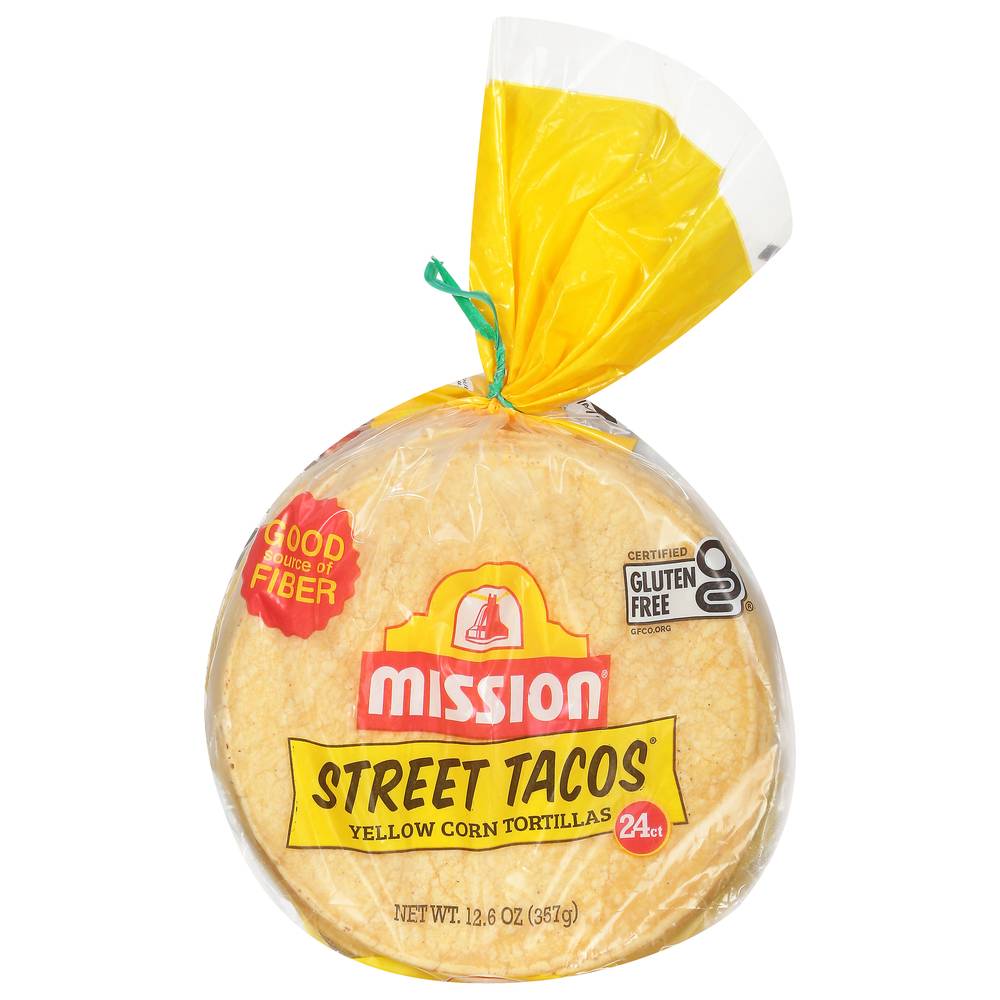 Mission Street Tacos Yellow Corn Tortillas (12.6 oz, 24 ct)