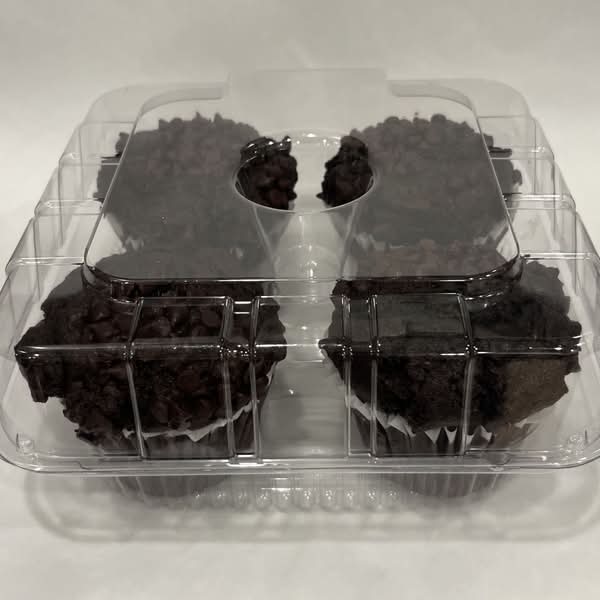 Fresh Baked Muffins, Double Chocolate, 4 Count