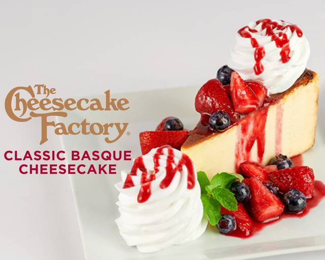 The Cheesecake Factory (Parque Delta) Menú a Domicilio【Menú y Precios