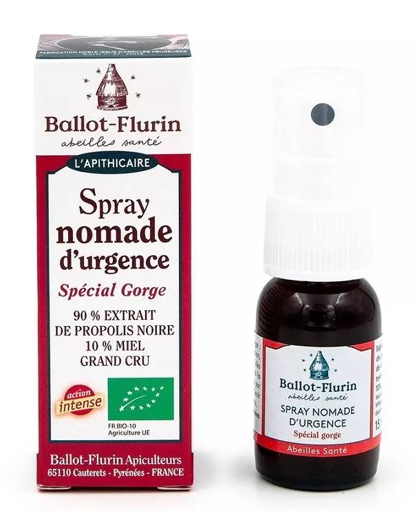 Ballot-Flurin - Spray nomade d'urgence spécial gorge (15ml)