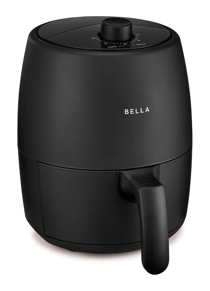 Bella Air Fryer 2 Qt, Matte Black