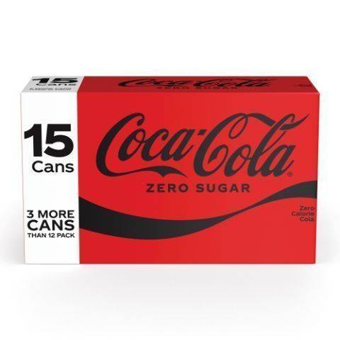 Coke Zero 15 Pack 12oz Can