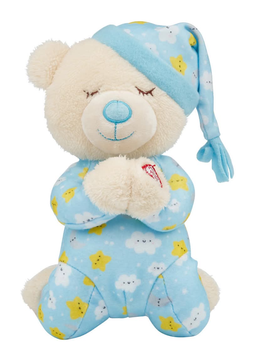 Cute Prayer Bear Plush, , Blue