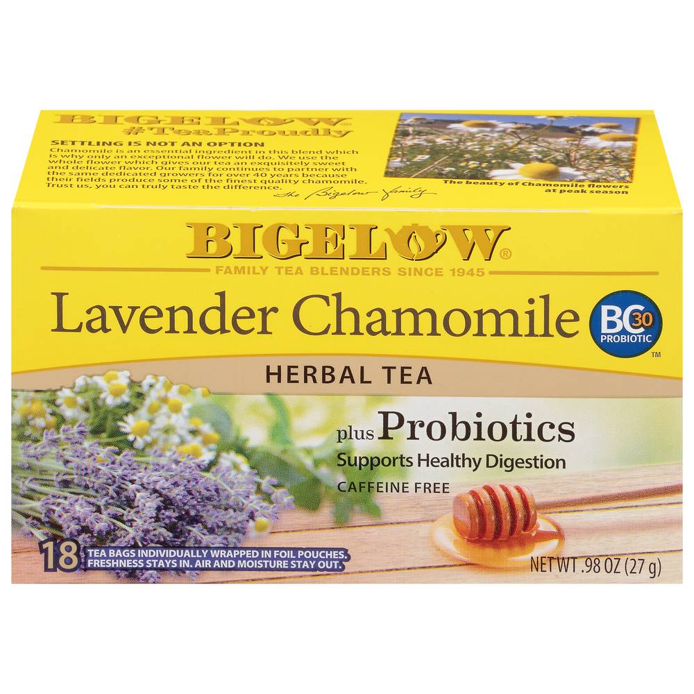 Bigelow Lavender Chamomile Herbal Tea (0.98 oz, 18 ct)