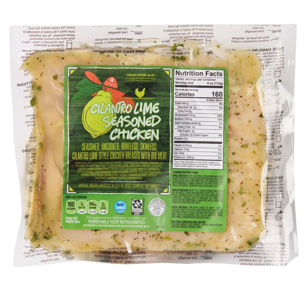 Aldi Fresh Seasoned Chicken, Cilantro Lime