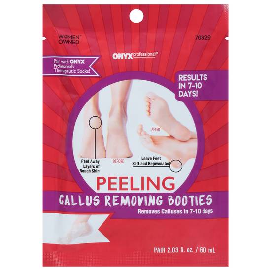 Onyx Professional Peeling Callus Removing Booties Extra Strength