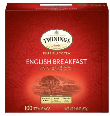 Twinings of London - English Breakfast Tea - 100ct (4 Units per Case)