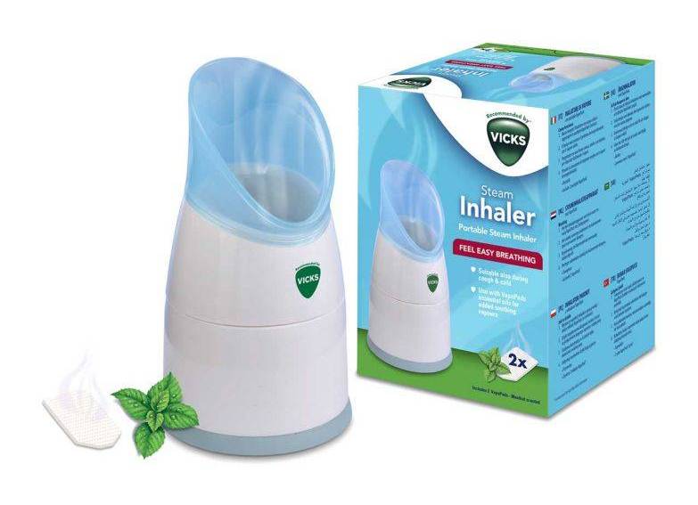 Vicks Menthol, Personal Steam Inhaler With Two Scent Pads V1300