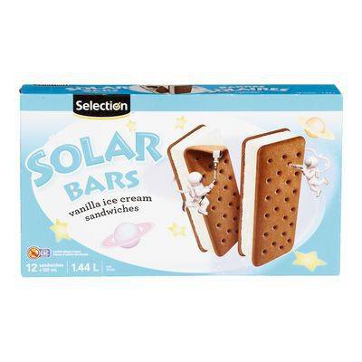 Selection sandwichs à la crème glacée à la vanille solar bars (12 x 120 ml) - solar bars vanilla ice cream sandwiches (12 x 120 ml)