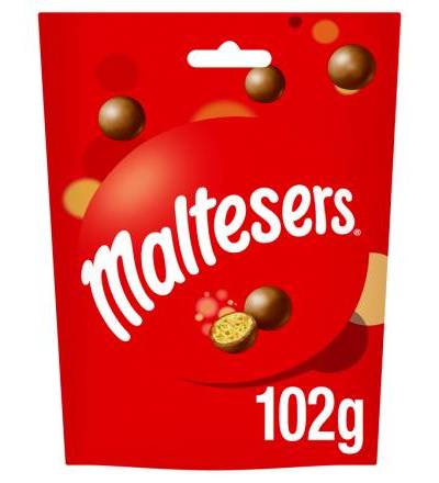 Maltesers Milk Chocolate Pouch (102g)