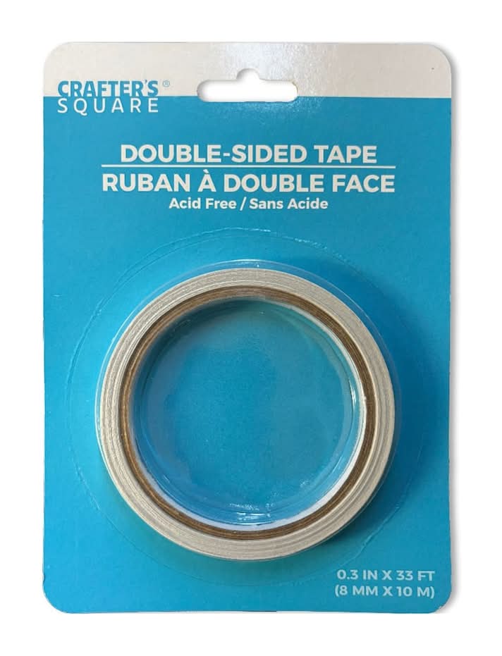 Crafters Square Doubled-Sided Tape, 0.3in x 33ft