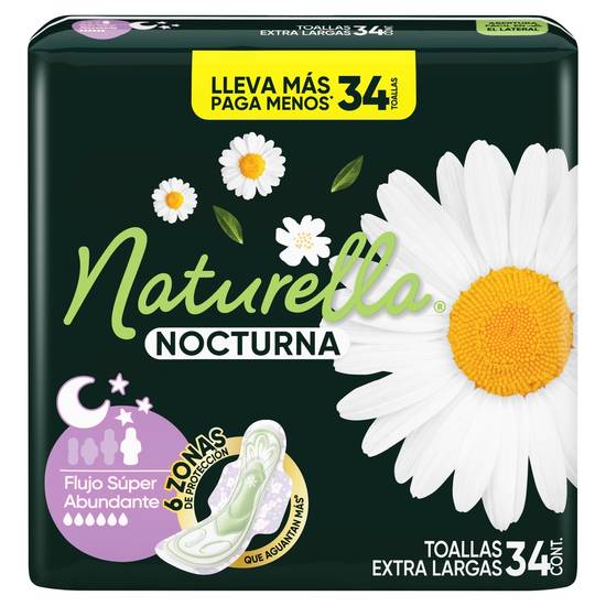 Naturella toallas nocturnas extra larga (34 un)