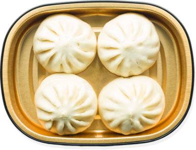 Bbq Steamed Pork Bun 4 Ct Cold - Ea