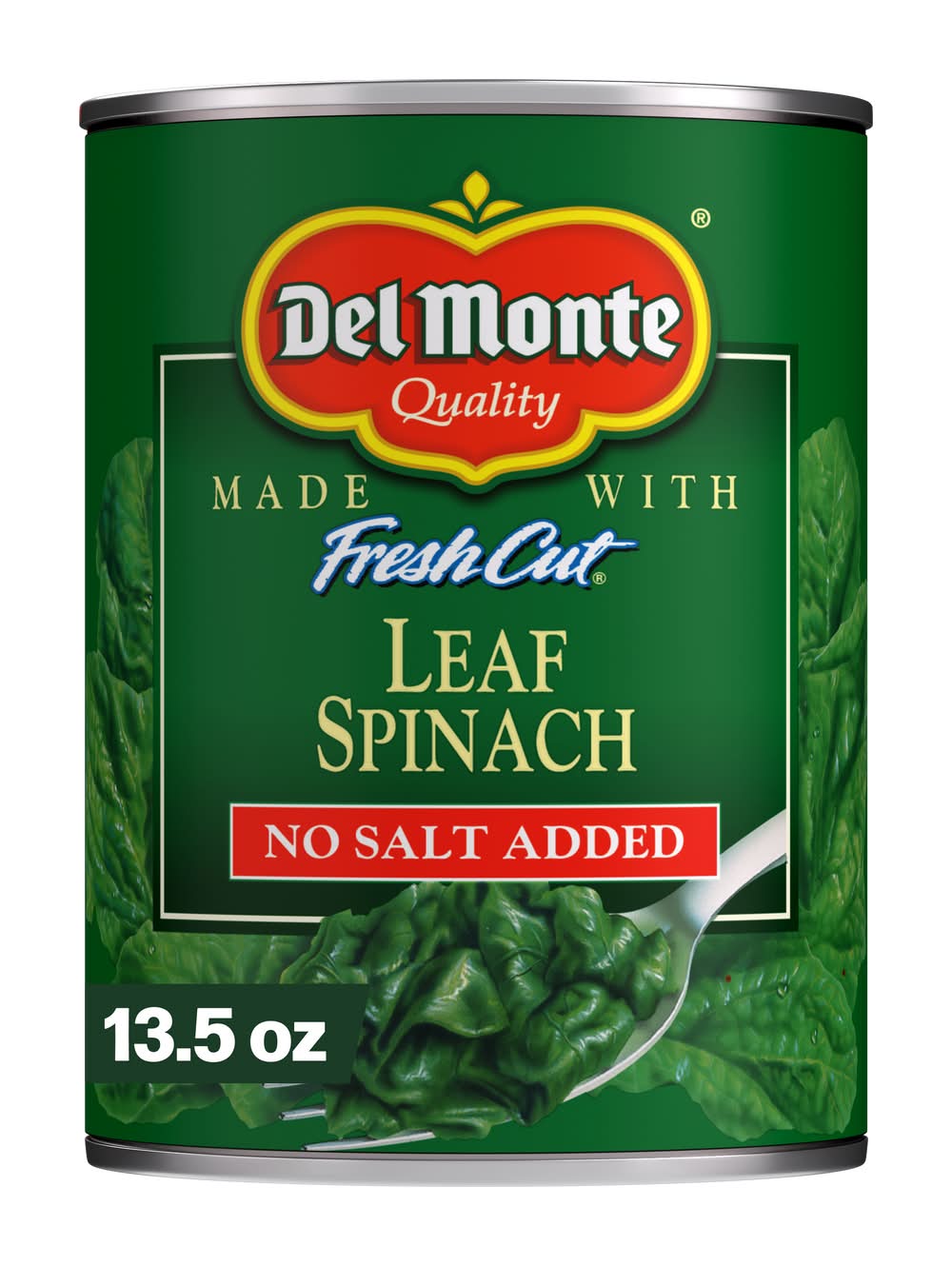 Del Monte No Salt Added Fresh Cut Leaf Spinach (13.5 oz)