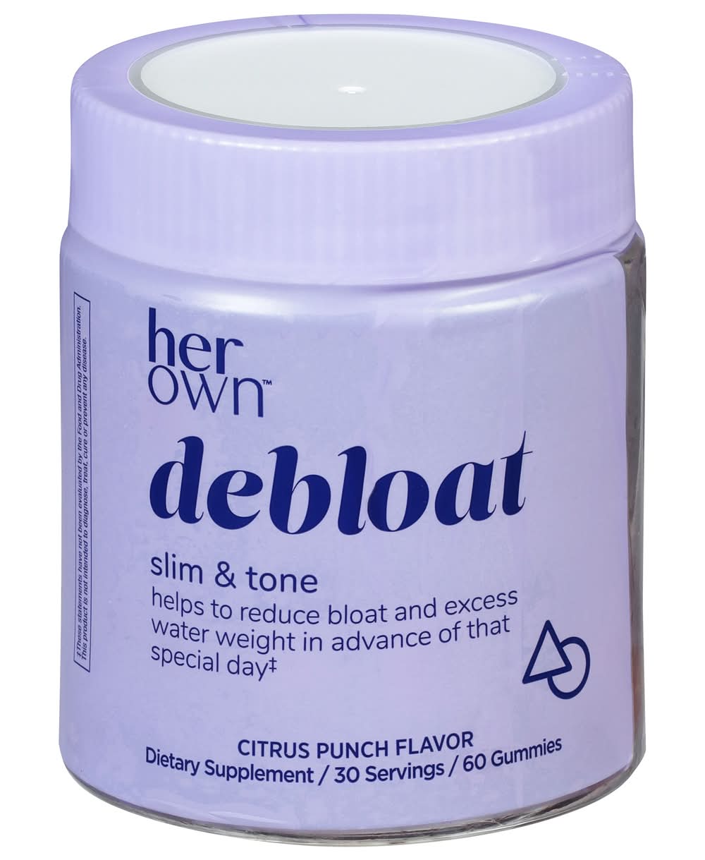 Her Own Slim & Tone Debloat Gummies, Citrus Punch (60 ct)