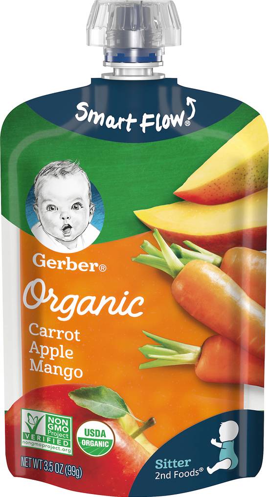 Gerber Carrot Apple Mango Baby Food (3.5 oz)