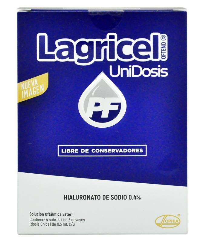 LAGRICEL OFTENO SOL OFT 0.4% 0.5ML *20
