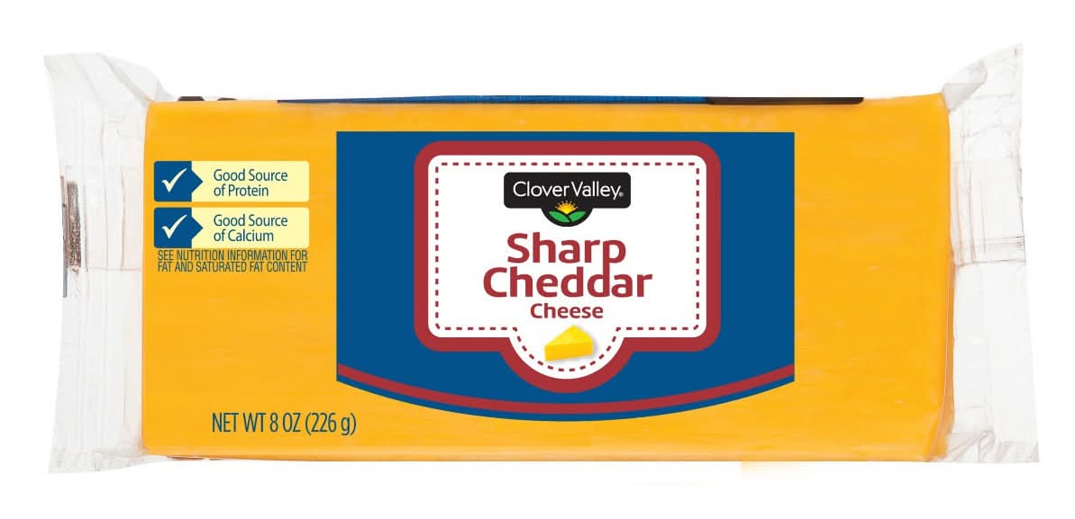 Clover Valley Sharp Cheddar Cheese (8 oz)