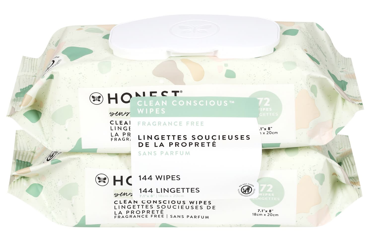 Honest Clean Conscious Wipes (2 x 144 ct)