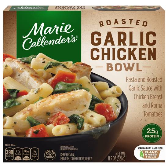 Marie Callender's Roasted Garlic Chicken & Pasta Bowl With Tomato