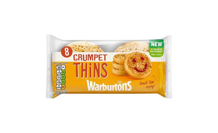 Warburtons Crumpet Thins 8s (405182) 