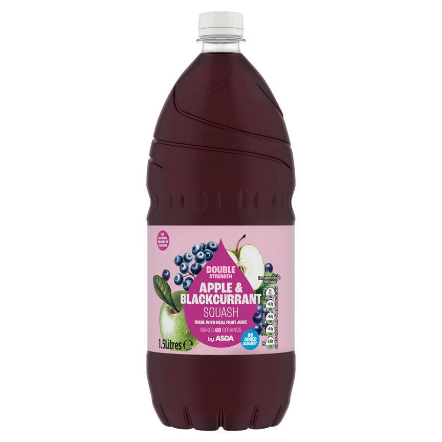 ASDA Apple & Blackcurrant Squash 1.5L