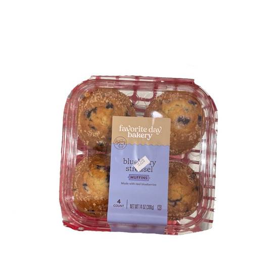 Favorite Day Streusel Muffins (blueberry) (4 ct)