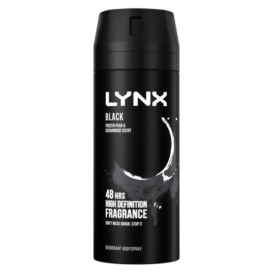 Lynx Aerosol Bodyspray Black 150 ml