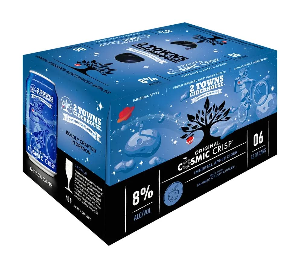2 Towns Ciderhouse Cosmic Crisp Imperial Cider - 6 Pack
