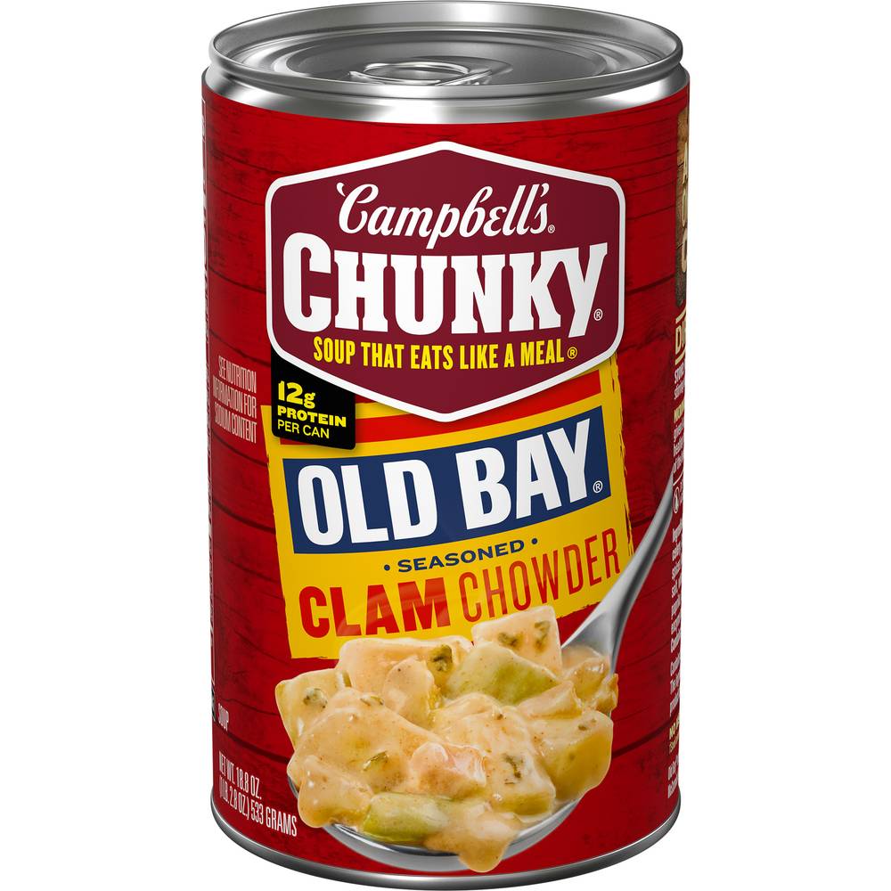 Campbell's Chunky Old Bay Soup, Seasoned-Clam Chowder (1.18 lbs)