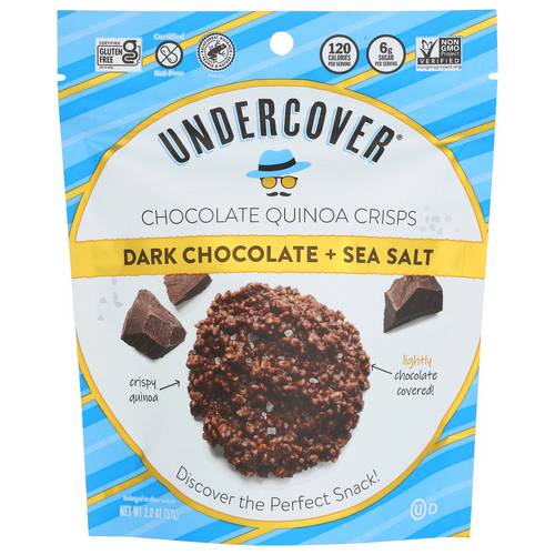 Undercover Quinoa Dark Chocolate & Sea Salt Quinoa Crisps