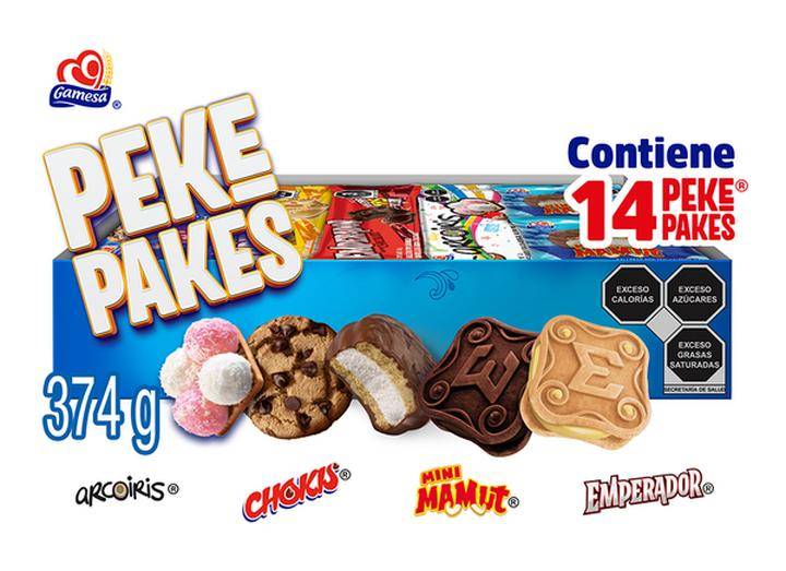 Gamesa · Peke pakes galletas surtidas (14 un)