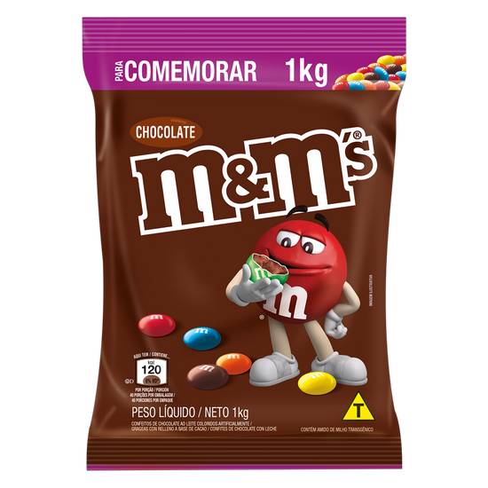 M&m's confeitos de chocolate ao leite (1kg)