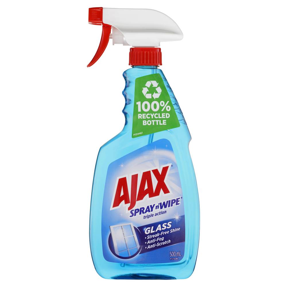 Ajax N' Wipe Triple Action Glass Cleaner Trigger Spray