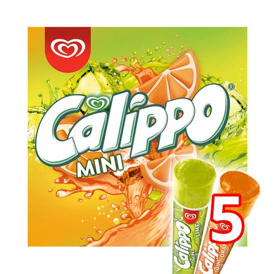 Heartbrand Calippo Mini Ice Lollies Orange & Lemon-Lime 5x 80 ml