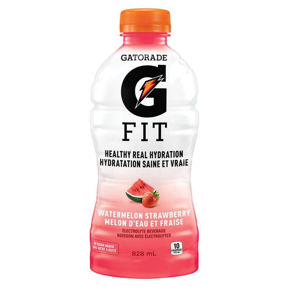 Gatorade G Fit Healthy Hydration Electrolyte Beverage, Watermelon- Strawberry (828 ml)