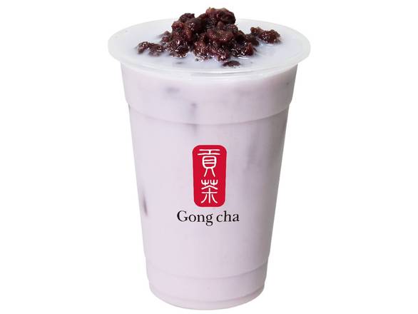 Taro Milk Drink w. Red Bean