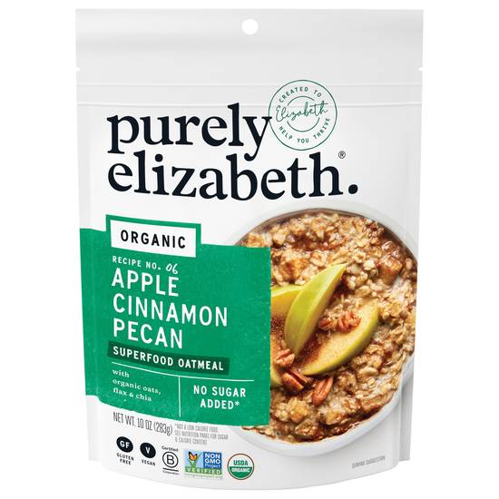 Purely Elizabeth Apple Cinnamon Pecan Superfood Oatmeal
