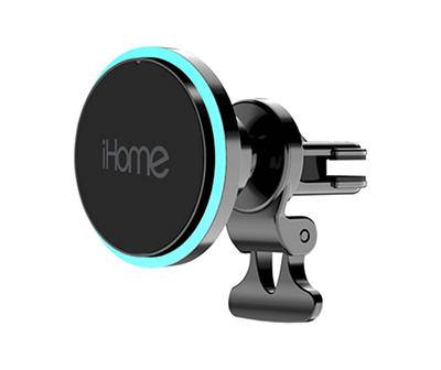 iHome Led Magnetic Car Vent Wireless Charger, Black - Mint