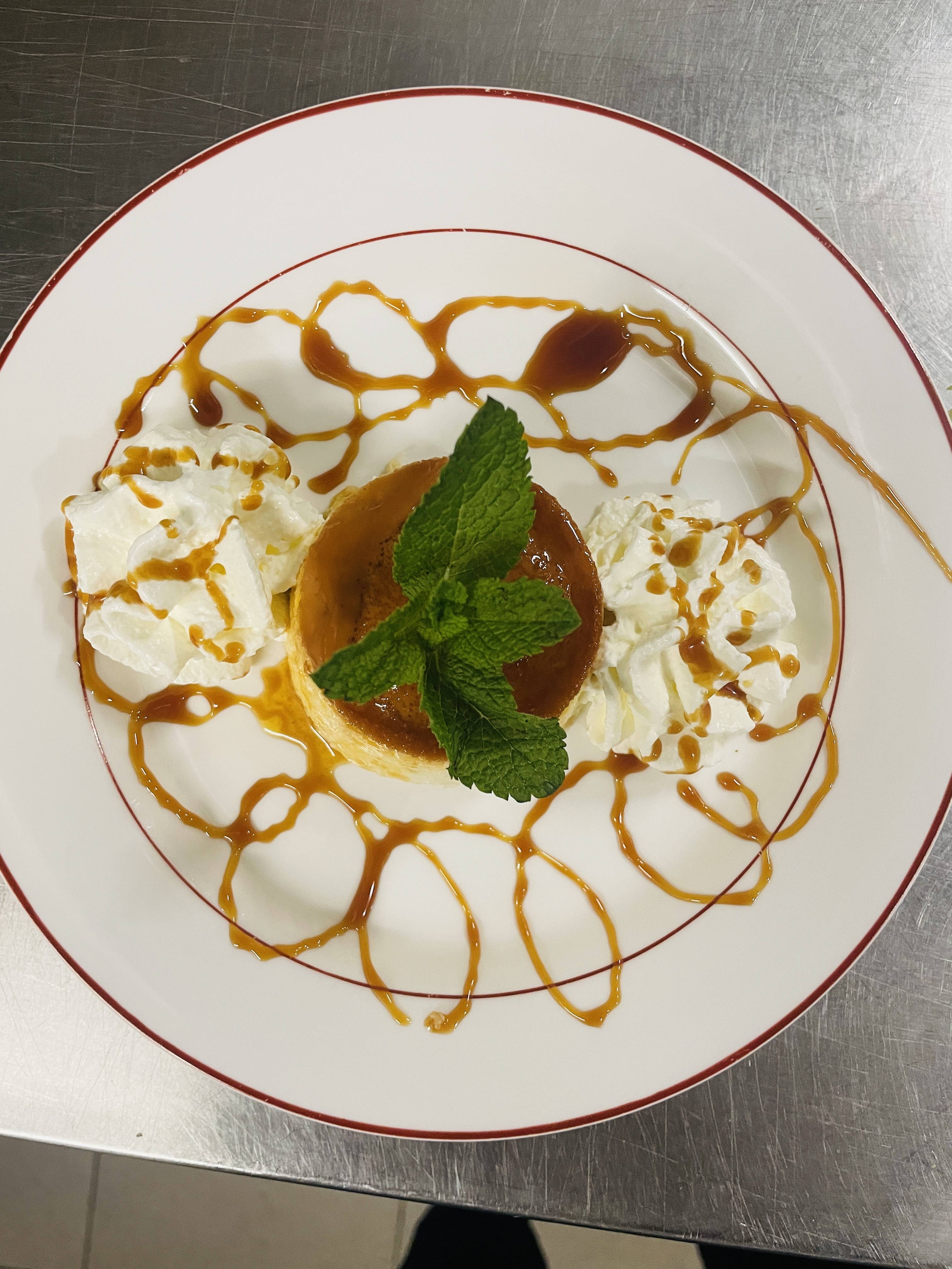 Flan de coco caramel